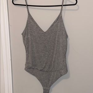 Gray bodysuit